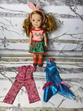 American Girl Wellie Wisher Doll w/Clothes
